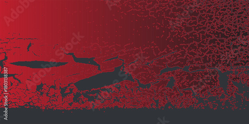 Black and Red Grunge Brush Background.Eps 10