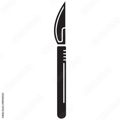 Scalpel vector illustration surgery instrument sharp medical healthcare tool