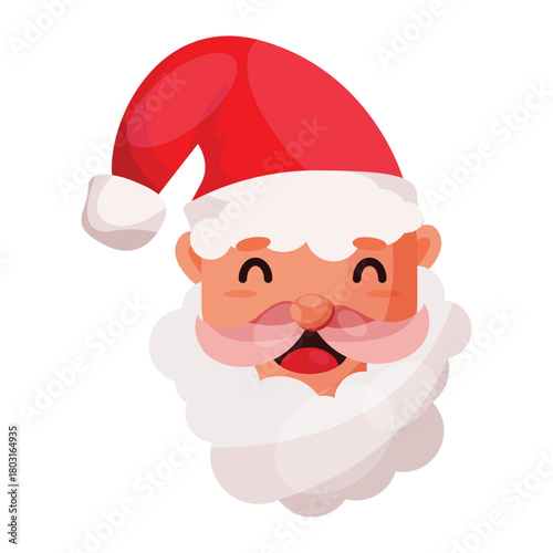 Icon Design Santa Claus Merry Christmas