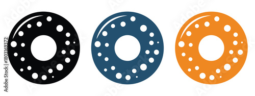 Bagel Sandwich Logo Vector – Bagel Symbol Illustration, Bakery and Breakfast Food Graphic, Café Branding Icon, Flat Design, Snack and Food Vector