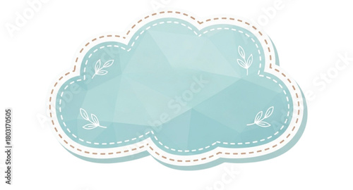 cloud computing icon on blue background
