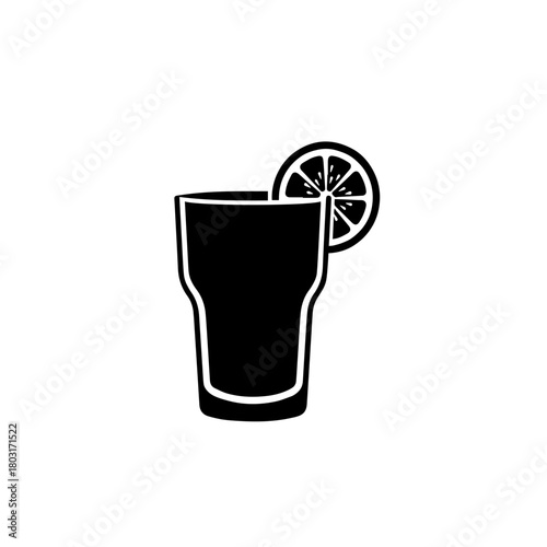 Beverage with Slice of Citrus Icon