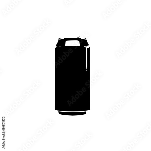 Black Soda Can Icon Design