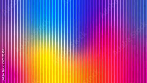 Vibrant rainbow gradient with vertical stripes and subtle textured effect