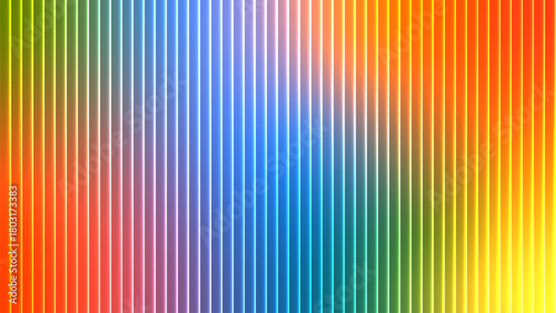 Vibrant abstract background with vertical lines in a rainbow gradient of colors