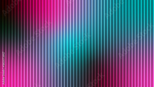 Vibrant abstract background with vertical stripes in pink teal and purple hues