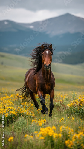 horse in the field