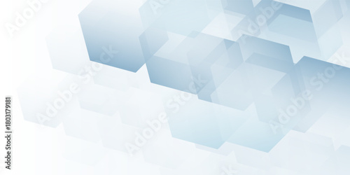 Elegant simple abstract 3D render featuring a geometric hexagonal pattern in soft abstract simple design