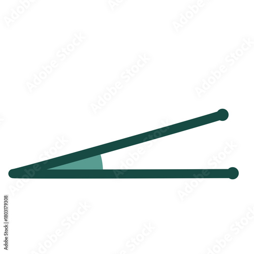 A long acute angle illustration with clean lines, designed for geometry learning, math worksheets, educational diagrams, and simple modern instructional visual materials.