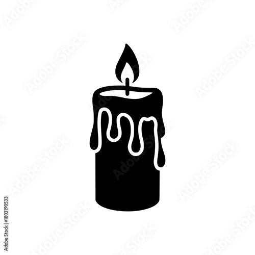 burning candle on a white background ,burning candle on a black background ,burning candle in a glass cup