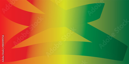 Abstract Geometric Design with Red Yellow and Green Gradient.