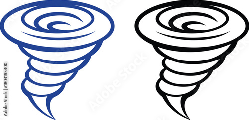 unique Tornado cyclone icon