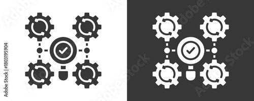 Analysis Icon Set Vector Collection Isolated In Black And White