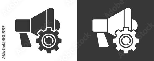 Marketing Automation Icon Set Vector Collection Isolated In Black And White