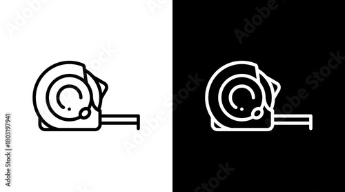 Measurement  White Icon Set Design