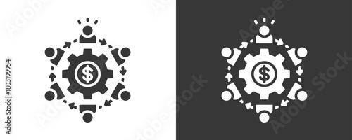 Leadership Icon Set Vector Collection Isolated In Black And White