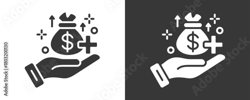 Incentive Icon Set Vector Collection Isolated In Black And White