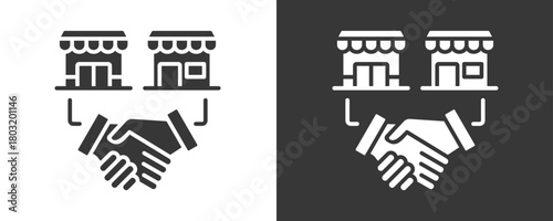 Acquisition Icon Set Vector Collection Isolated In Black And White