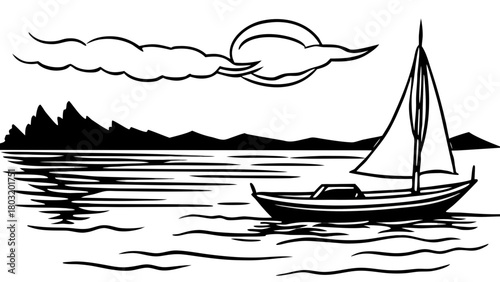 boat on the sea