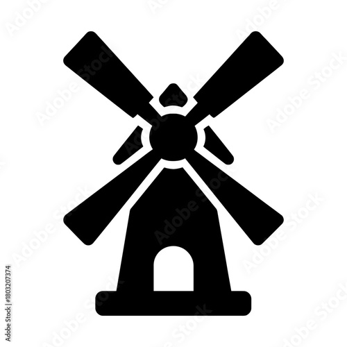 windmill glyph icon