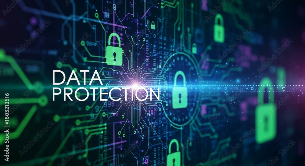 Obraz premium Indian Data Security Cyber Protection Network Locks & Digital Privacy Concept Image