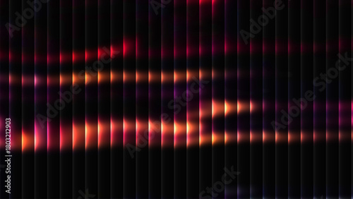 Futuristic wavy neon stripes background, vibrant gradient glow vector lines for technology wallpaper and UI
