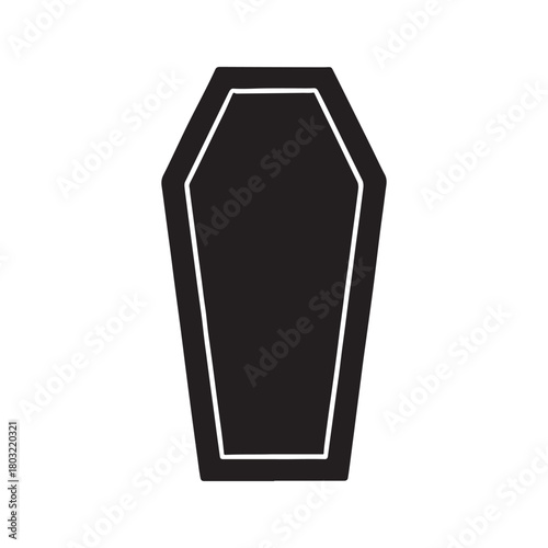 Coffin Silhouette Icon