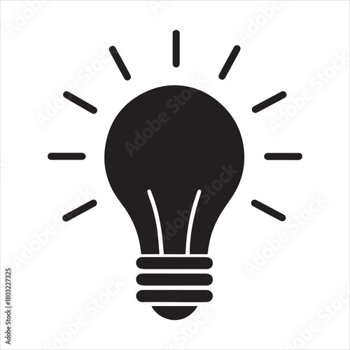 hint or idea silhouette icon