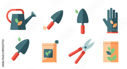 Gardening Tools and Supplies for Planting and Cultivation.