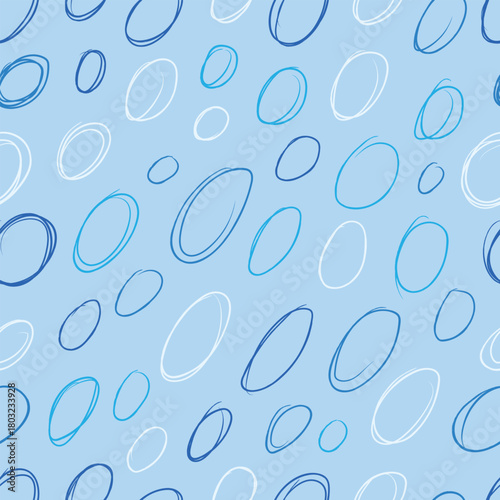 ABSTRACT BLUE seamless pattern background random doodle dynamic texture wallpaper hand drawn backdrop repeated tile effect