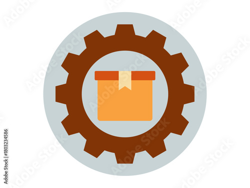 Product management icon. Product delivery icon. Flat vector icons. Illustration concept.