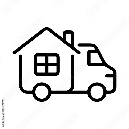 Moving House Truck Icon
