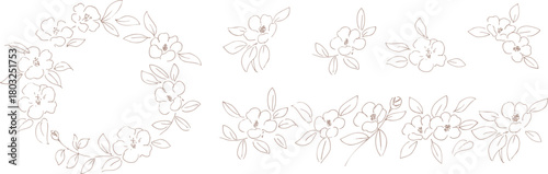 正月イラスト。年賀状にも使える椿の線画イラスト。和風の椿と植物のイラスト。椿の正月背景。
New Year's illustration. A line drawing of a camellia that can also be used for New Year's cards. Japanese-style camellia and plant illustration. Camellia 