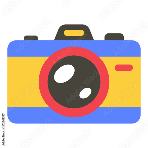 This camera illustration is suitable for Cyber Monday.
