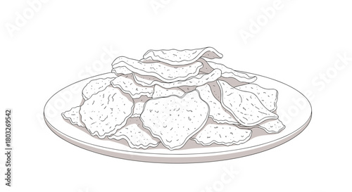 Plate of Crispy Fried Snacks: A Delicious Appetizer.