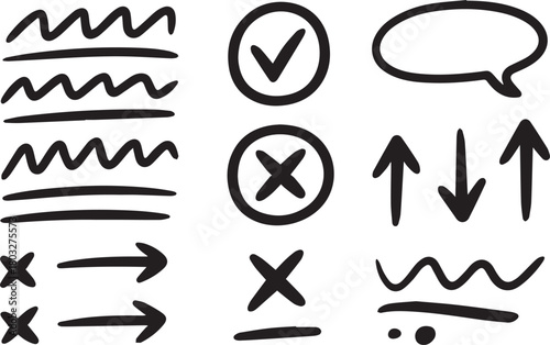 Doodle icon set