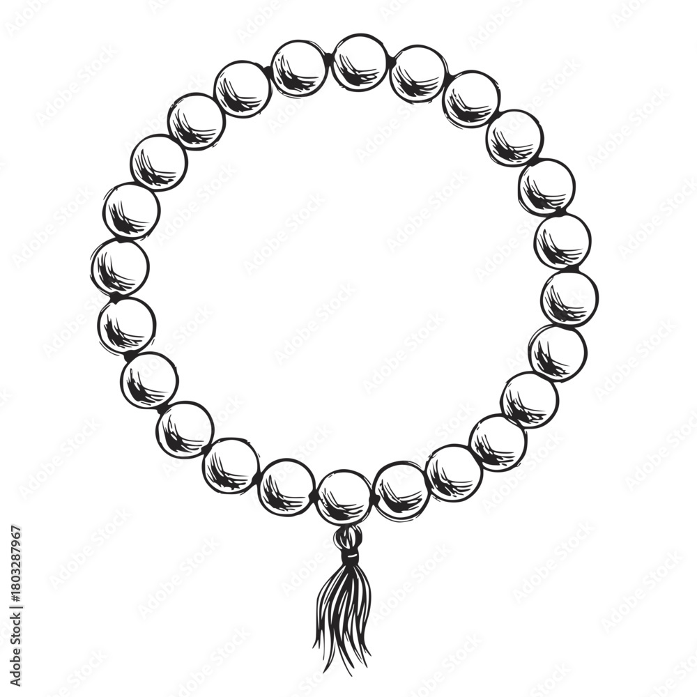 Obraz premium Traditional Mala Prayer Beads 