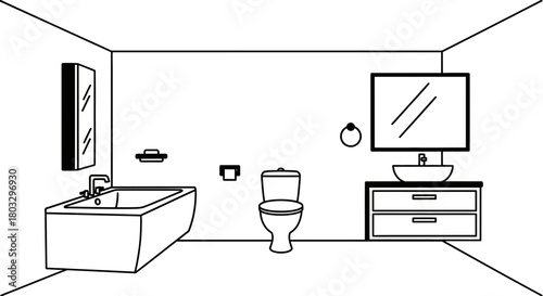 Visualize your dream modern bathroom design with trendy fixtures now