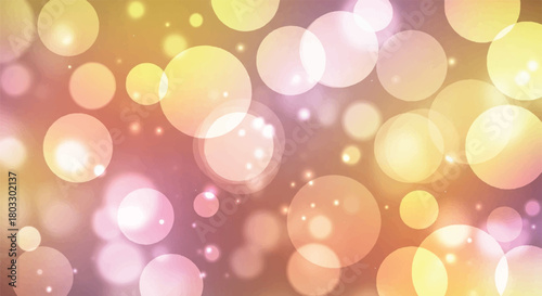 Abstract Bokeh of light: The image captures a mesmerizing abstract bokeh effect, with vibrant, blurred light spheres floating against a softly colored background.