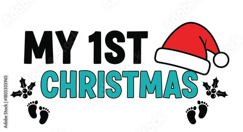 Celebrate baby's first Christmas season with adorable holiday design