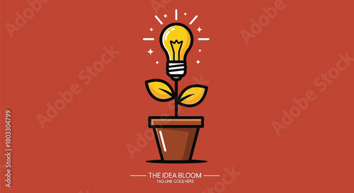 Cultivate brilliant ideas with this vibrant concept of growing wisdom