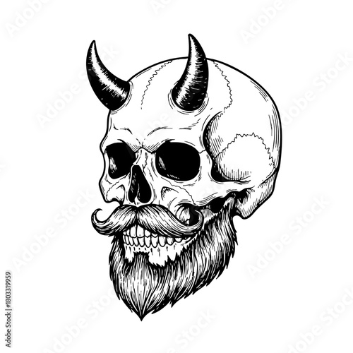 Vector Skull, Line Art Skull, Flat Design Skull, Geometric Skull, Vintage Illustration, Hand-Drawn Style, Adobe Illustrator, Editable Vector, Scalable Graphic, Death, Gothic, Macabre, Mortal, Anatomy,