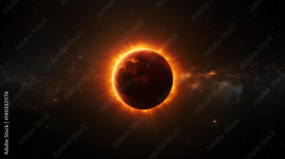 Naklejka premium sun and moon