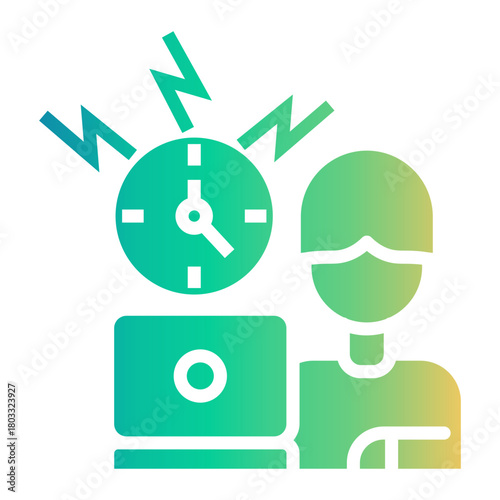 office employees Gradient icon