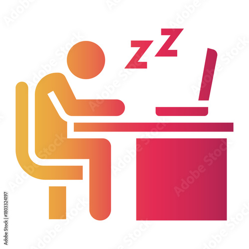 office employees Gradient icon