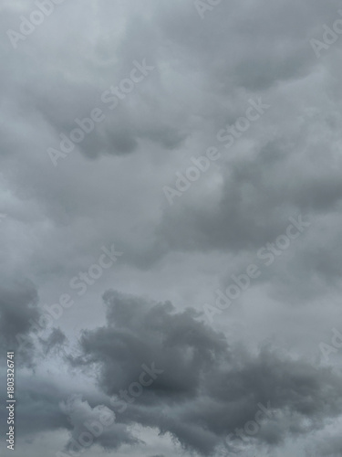 storm clouds in a grey sky