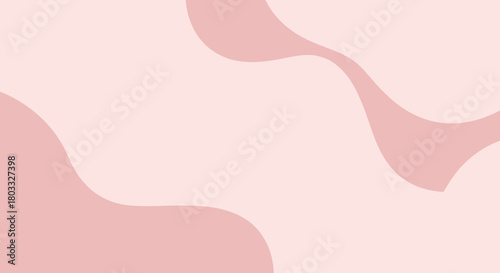 Abstract background with soft pink organic wavy shapes, a minimalist and modern aesthetic vector illustration for design projects