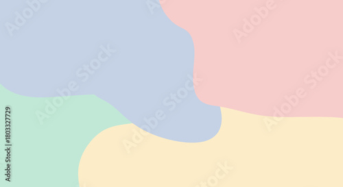 Abstract Pastel Color Palette Design for Backgrounds and Graphic Elements with Soft Hues and Smooth Forms