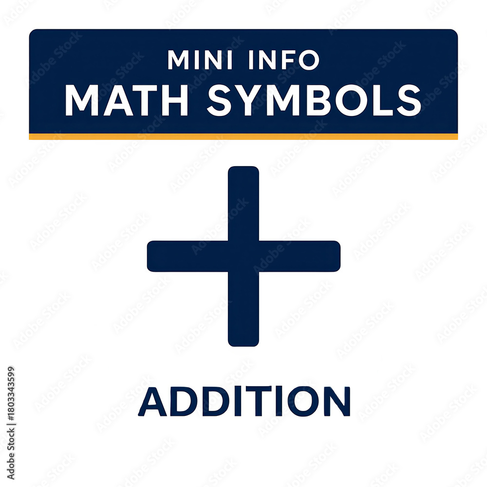 Obraz premium Math Symbols – Addition