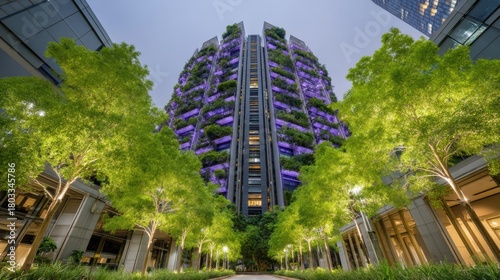 Wallpaper Mural Innovative Vertical Farming: A Skyscraper Example for Sustainable Urban Agriculture Torontodigital.ca